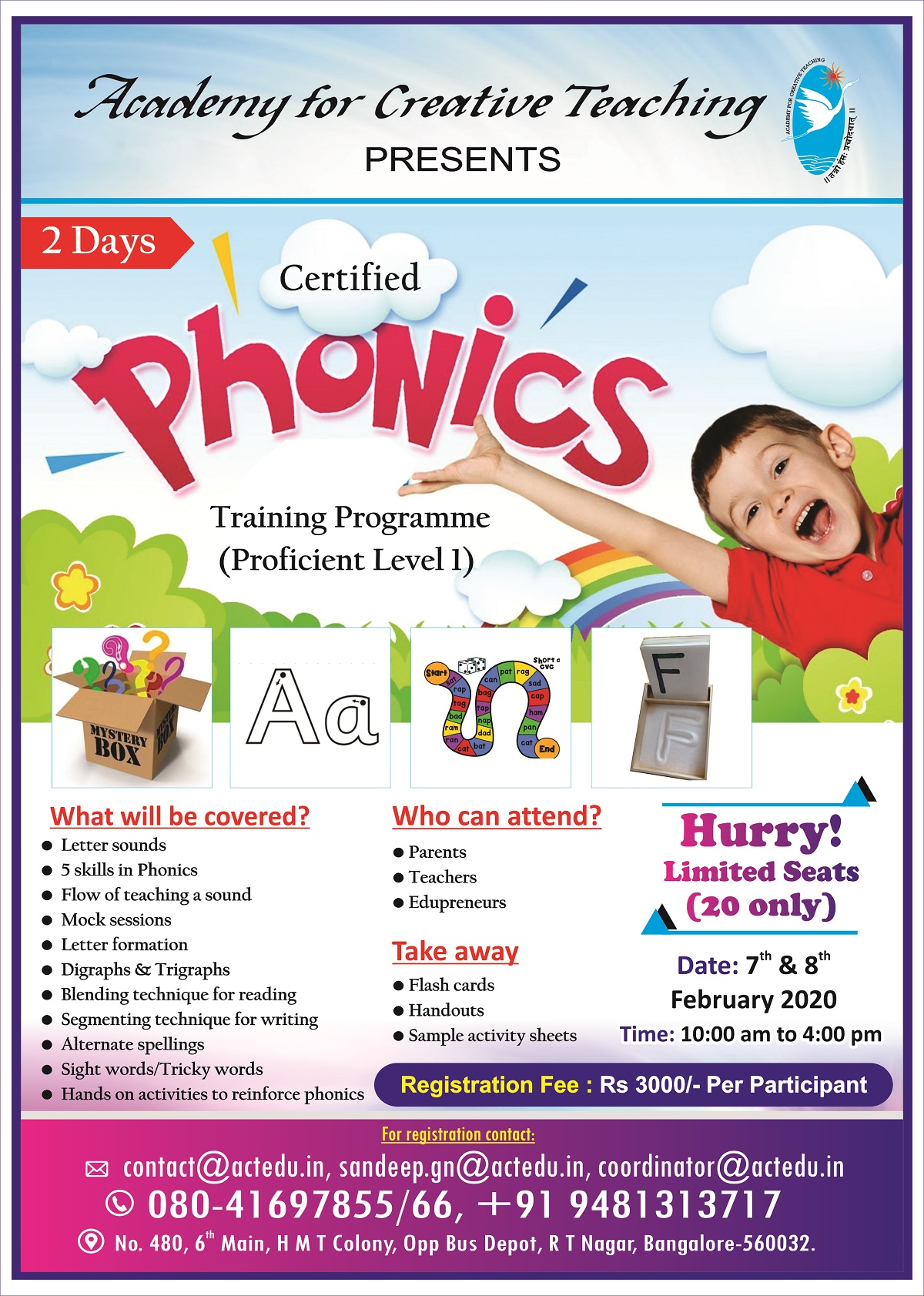 Certified Phonics Training Programme Academy for Creative Teaching